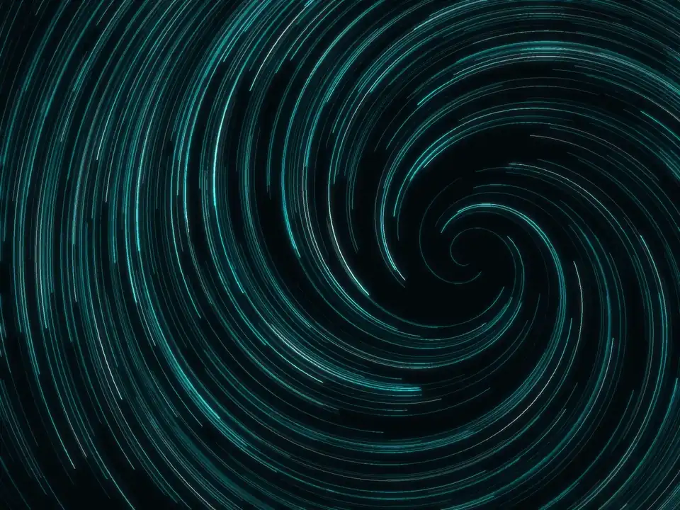 Google Ads vs SEO Florida: abstract blue and green light trails representing paid and organic search